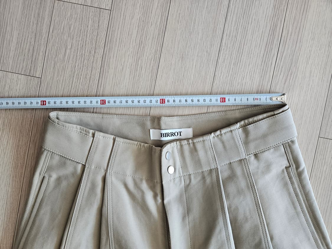 비롯 카키 기와 슬랙스 와이드팬츠  상품이미지5