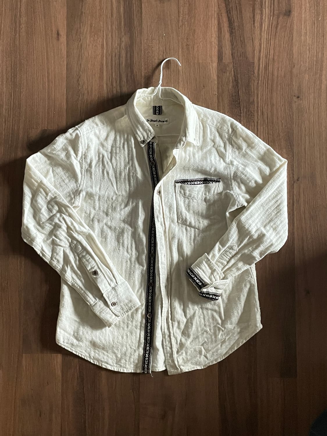 보헤미안 부클린넨 셔츠 상품이미지1