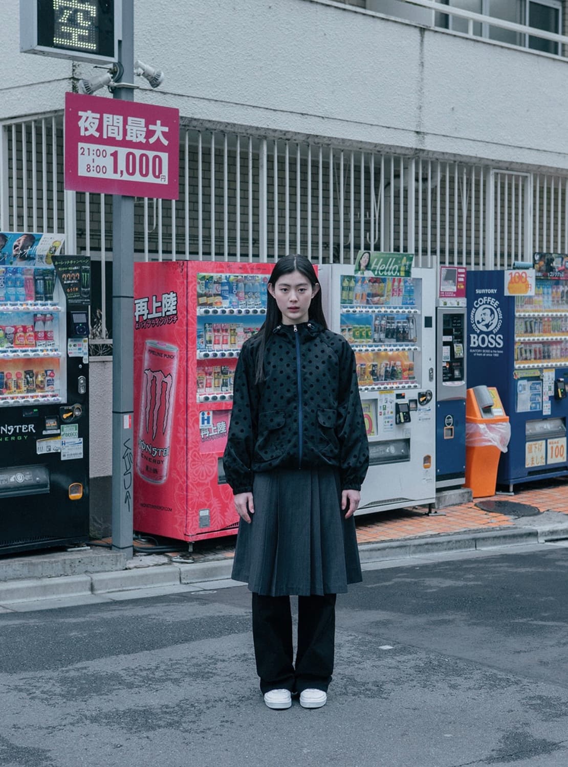 오헤시오 도트 프릴 후드 윈드브레이커 상품이미지8