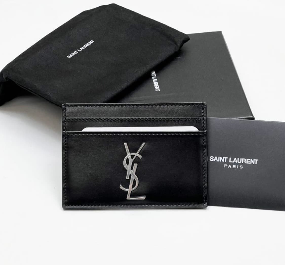 생로랑 Saint Laurent 모노그램 카드지갑 블랙 상품이미지1