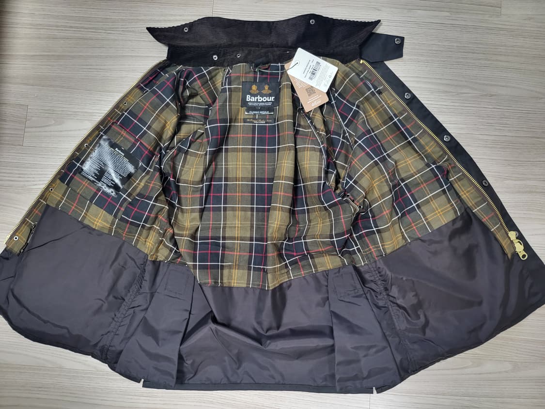 바버 클레식 비데일 왁스 자켓 올리브(40사이즈) 새상품 상품이미지8