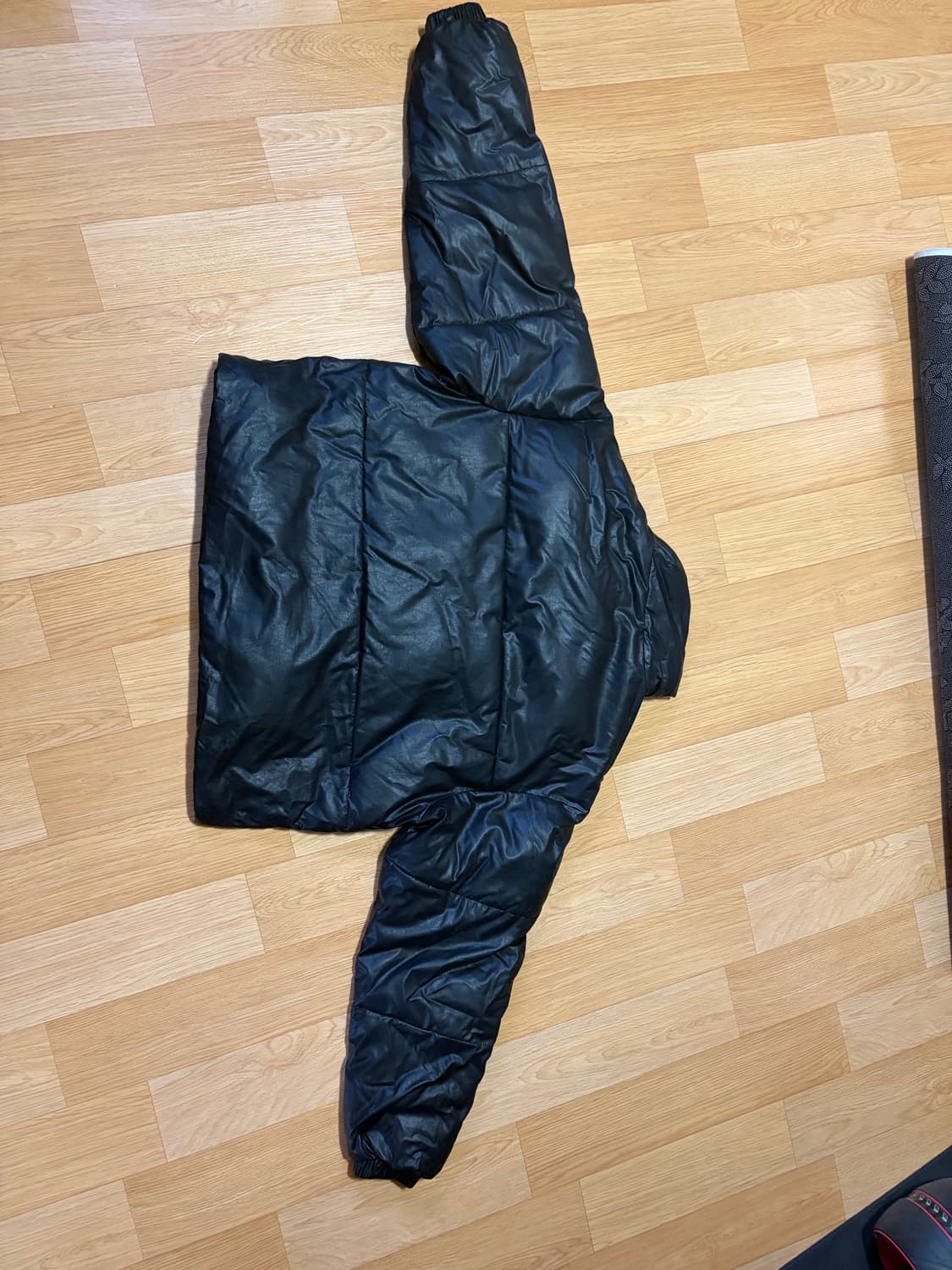 숏패딩 페이크레더 상품이미지3