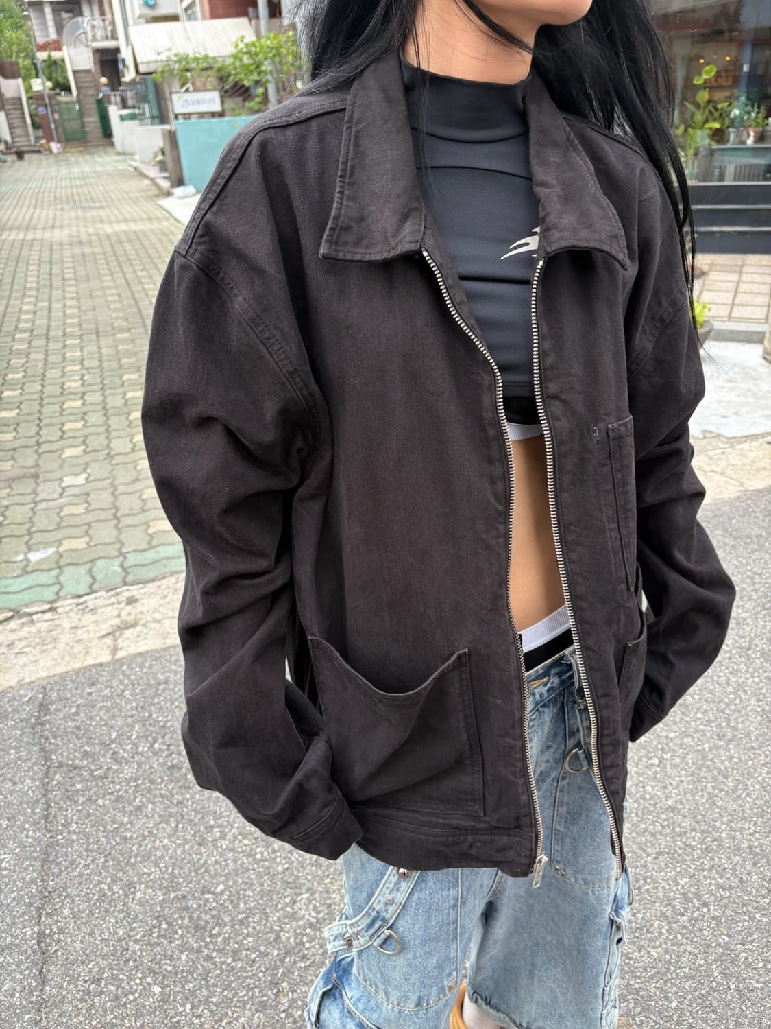 스투시 워크기어 오버핏 데님 자켓 상품이미지7