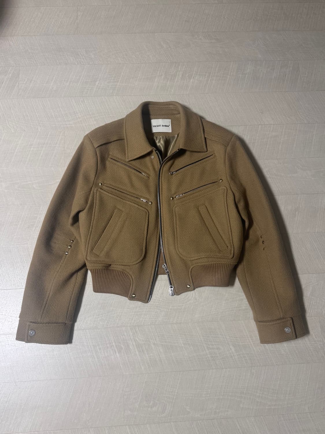 베이컨트아카이브 데렉 울 블루종 베이지 M 상품이미지1