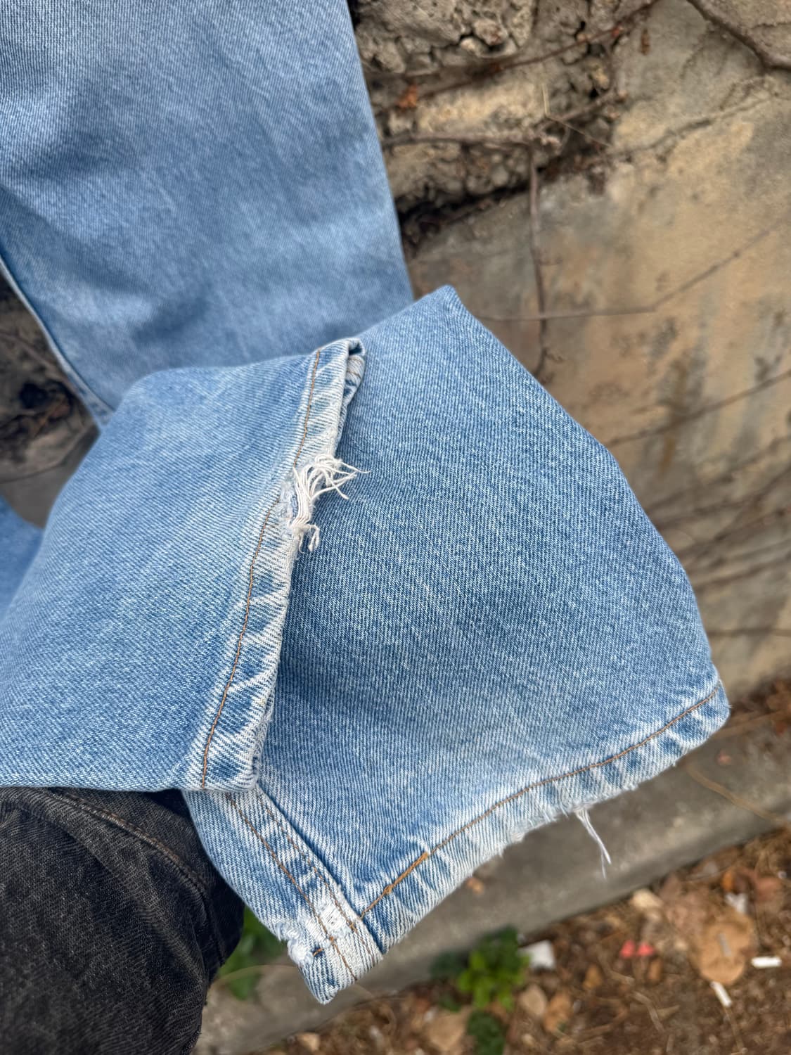 90s 리바이스 빈티지 505 워싱 데님 팬츠 32 상품이미지7