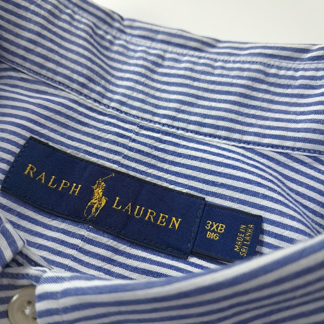 CK355 3XB 폴로 90s 스트라이프 시어서커 반팔 셔츠 남방 상품이미지3