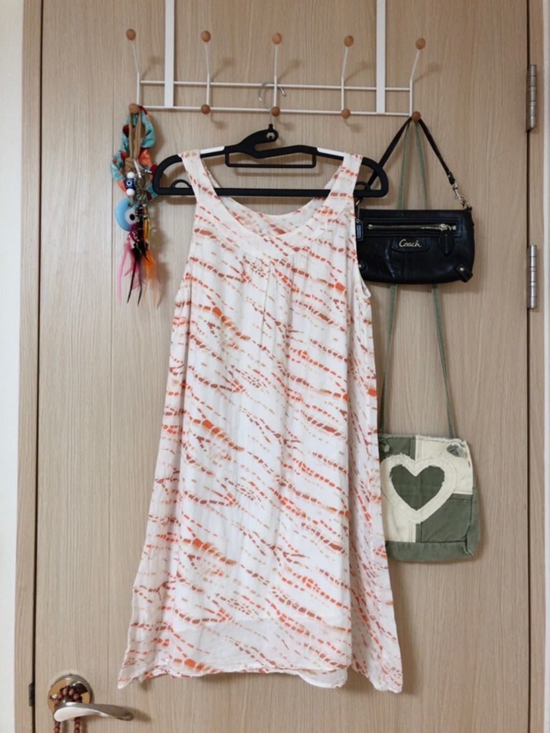 Tie-Dye Pattern Summer Mini Dress 상품이미지1