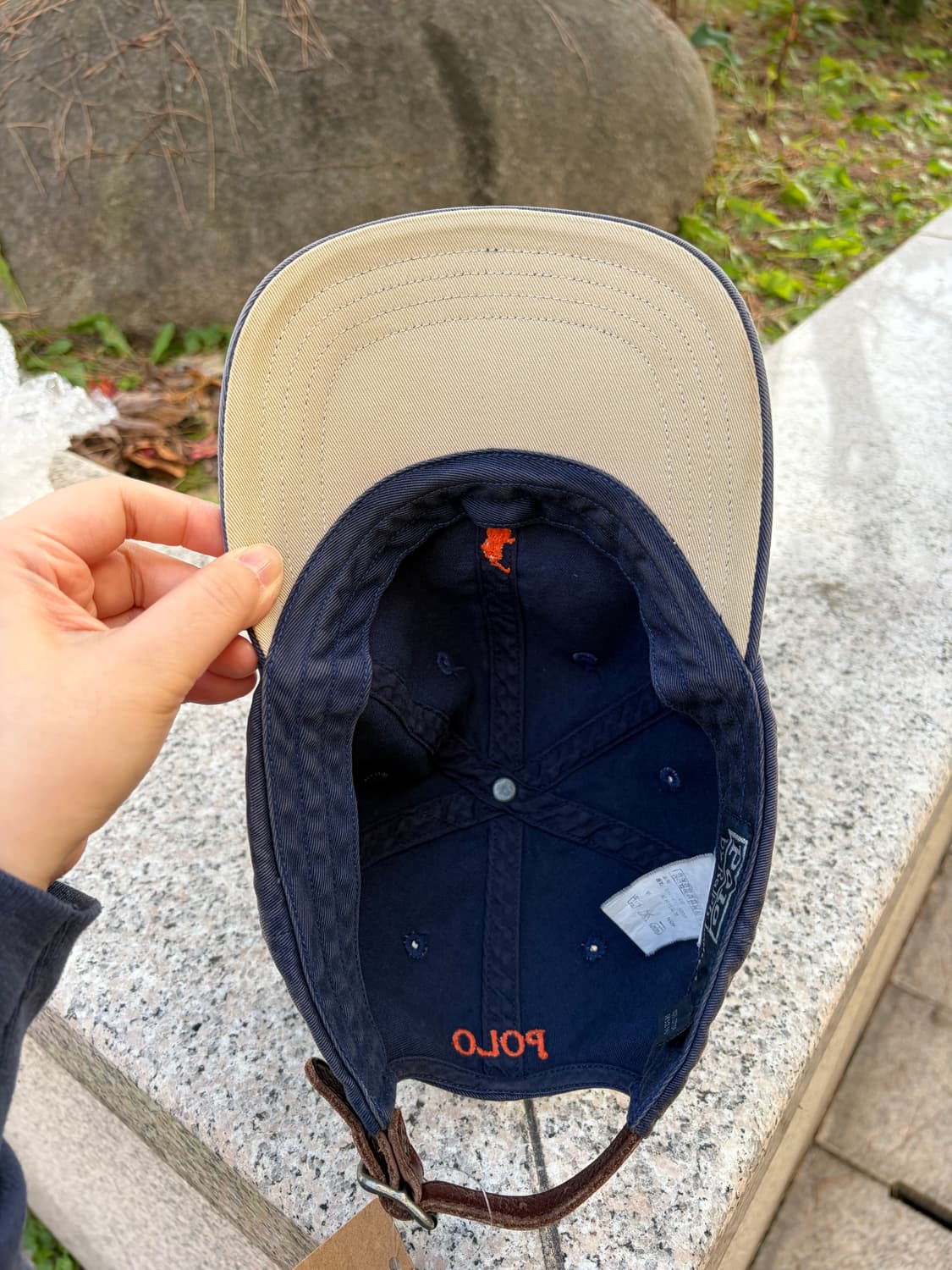 90s Polo RL 폴로 랄프로렌 페이딩 볼캡 (navy) 상품이미지4