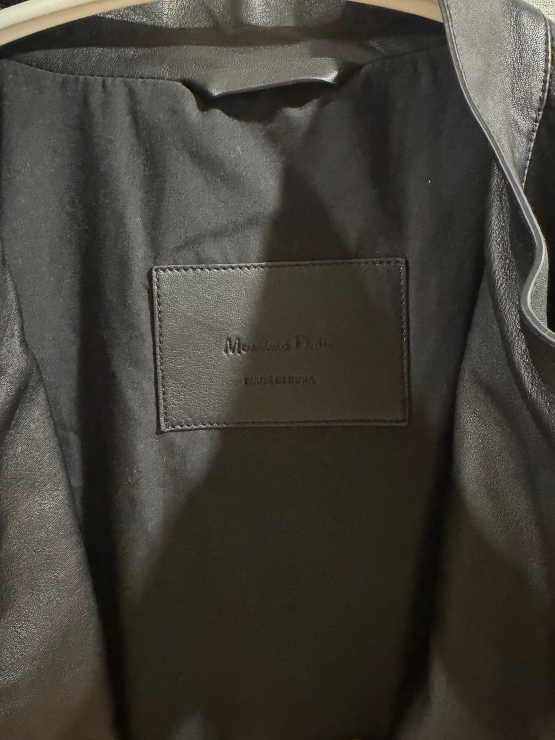 마시모두띠 남성 블랙 양가죽 자켓 상품이미지4