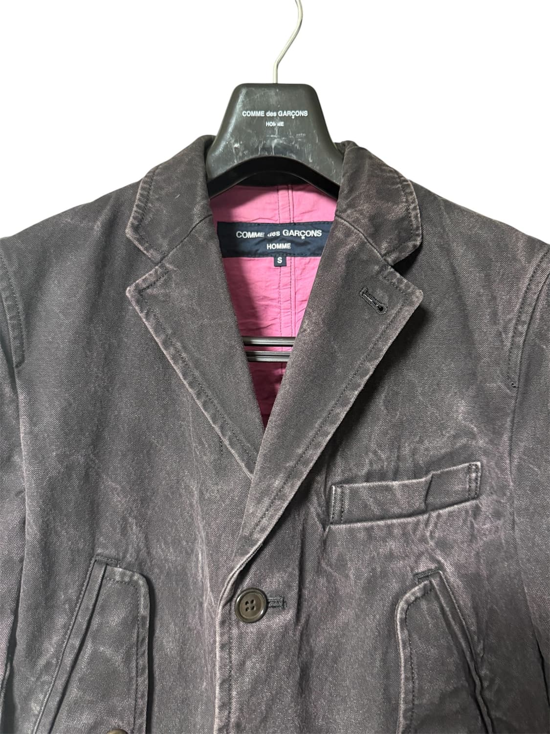 꼼데가르송 옴므 크랙 데님자켓 상품이미지3