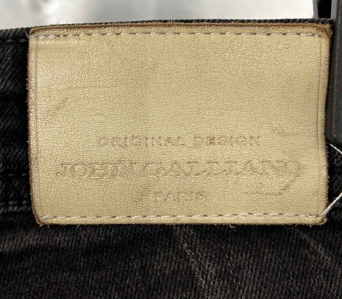 존 갈리아노 블랙 데님 상품이미지4