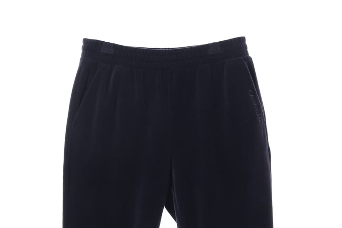 캘빈클라인 퍼포먼스 블랙 벨로아 와이드 트레이닝 팬츠 M 상품이미지3