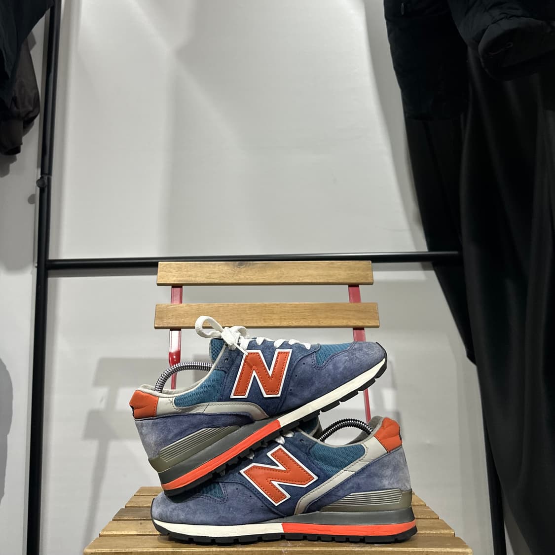 260) USA 뉴발란스x제이크루 운동화 M996 네이지 오렌지 상품이미지7