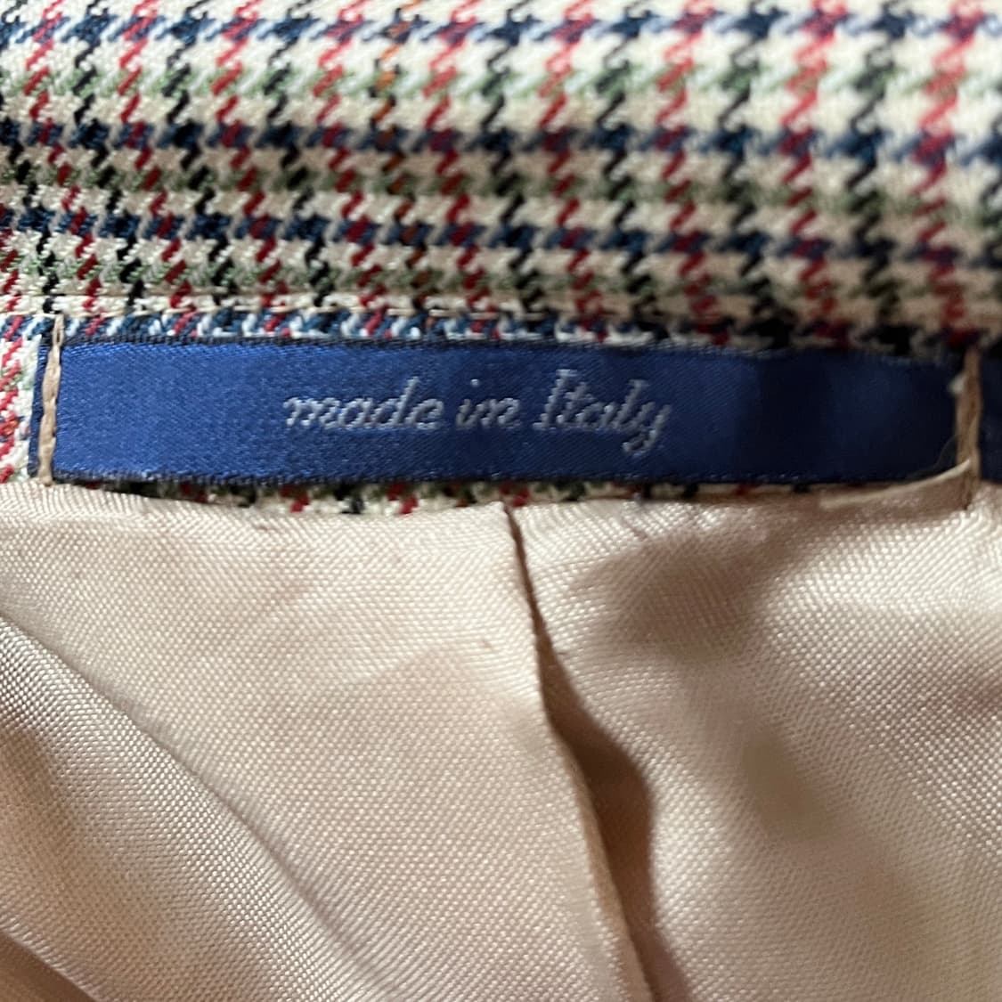 이탈리아 메이드 버진울 마이크로 하운드투스 체크 자켓 50R 상품이미지7