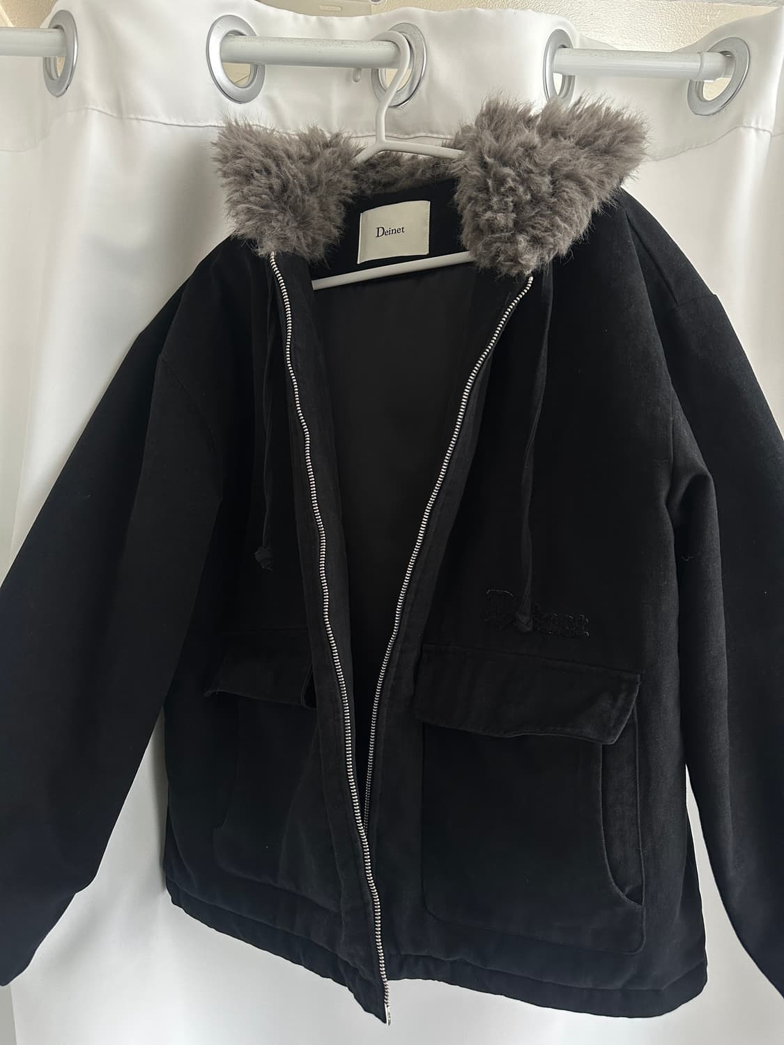 다이닛 피치 코튼 패디드 점퍼 블랙 PEACH COTTON PADDED 상품이미지10