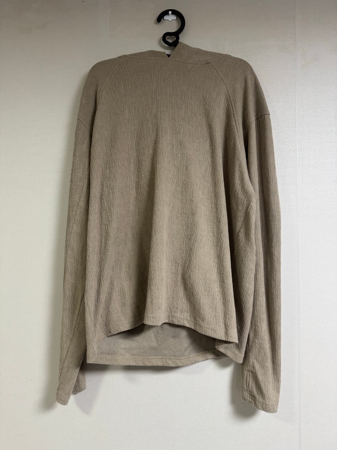 기철 후드 니트 - 베이지 L 상품이미지4