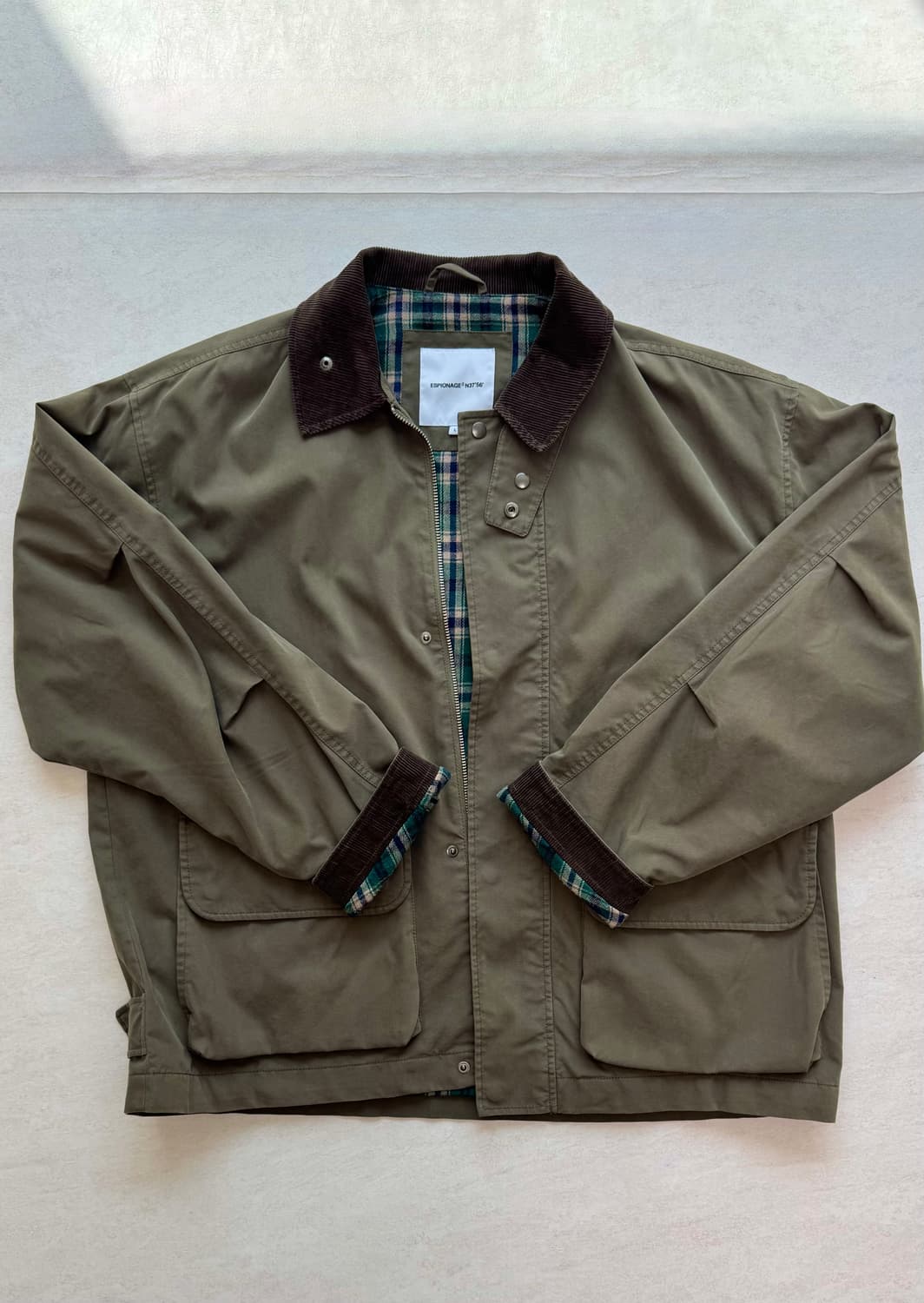 에스피오나지 헌팅 자켓 L 카키 상품이미지1