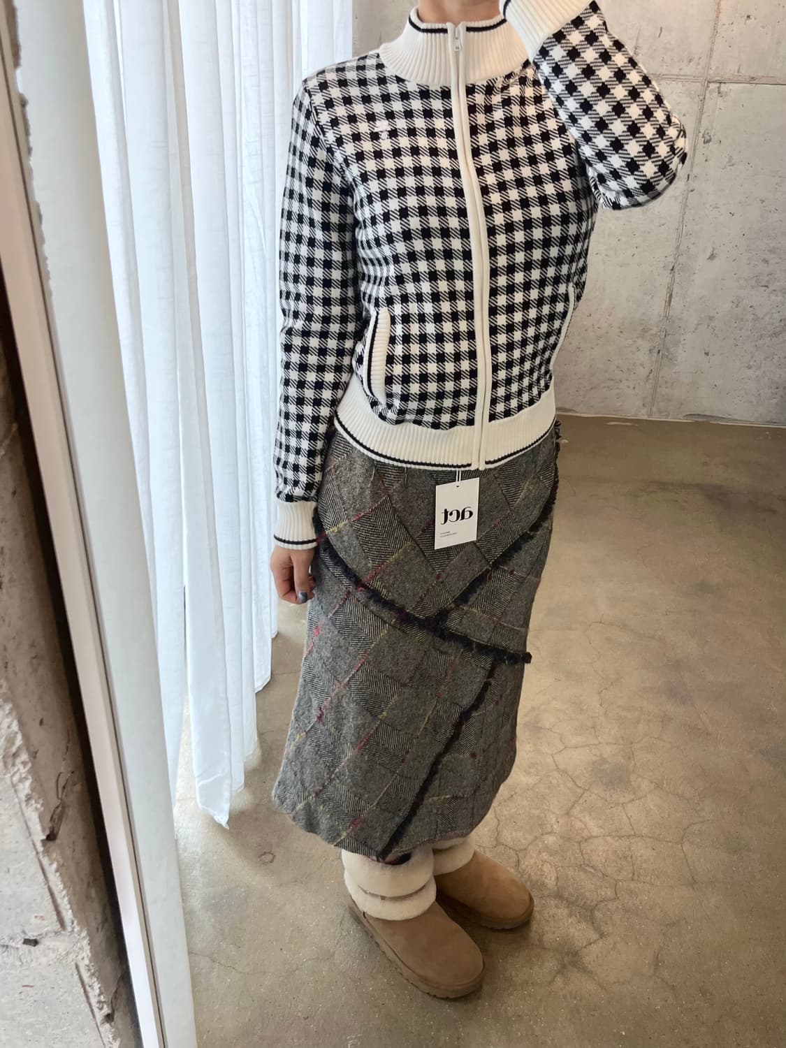 COURREGES 꾸레쥬 니트집업 상품이미지2