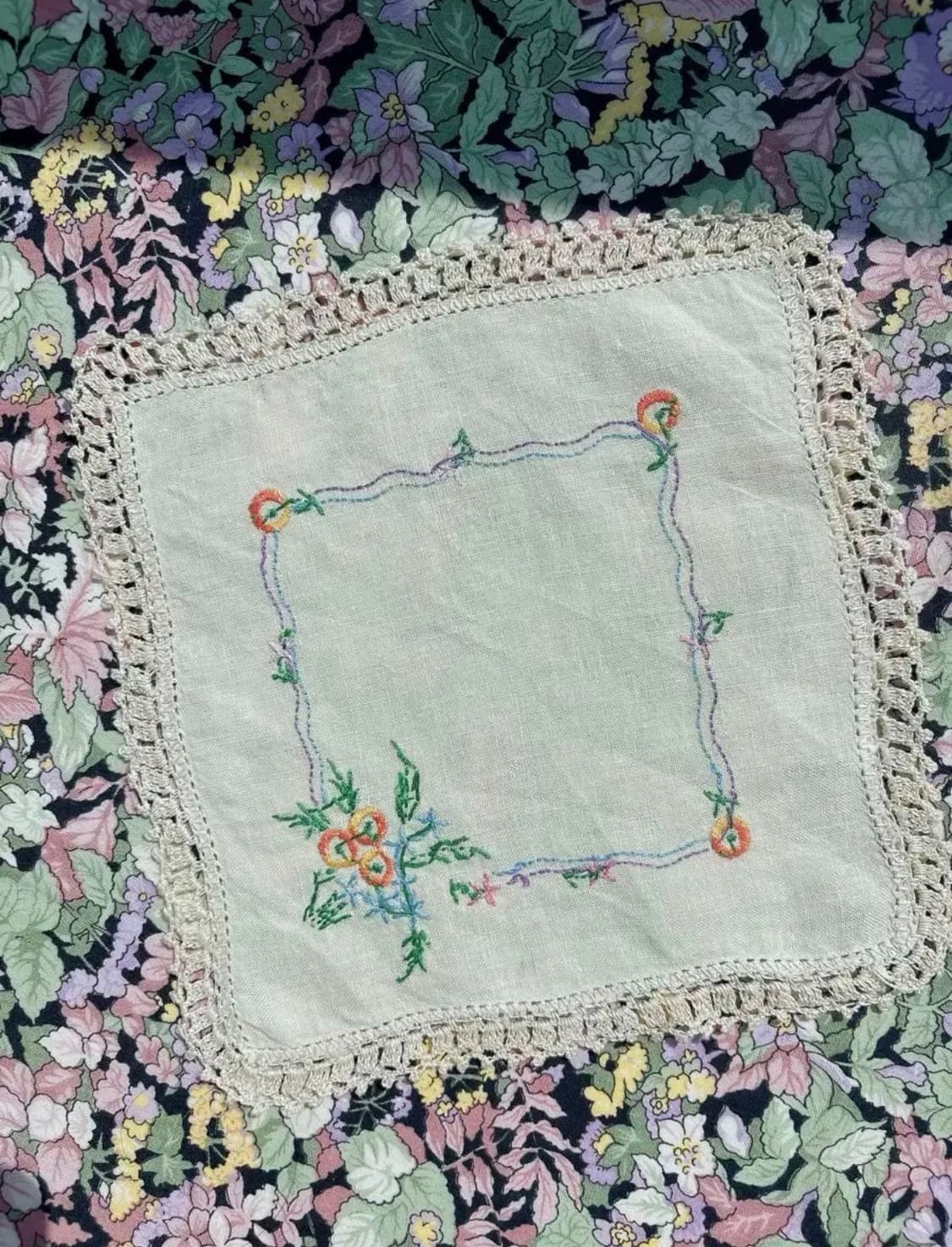 빈티지 사각 손자수 도일리 상품이미지3