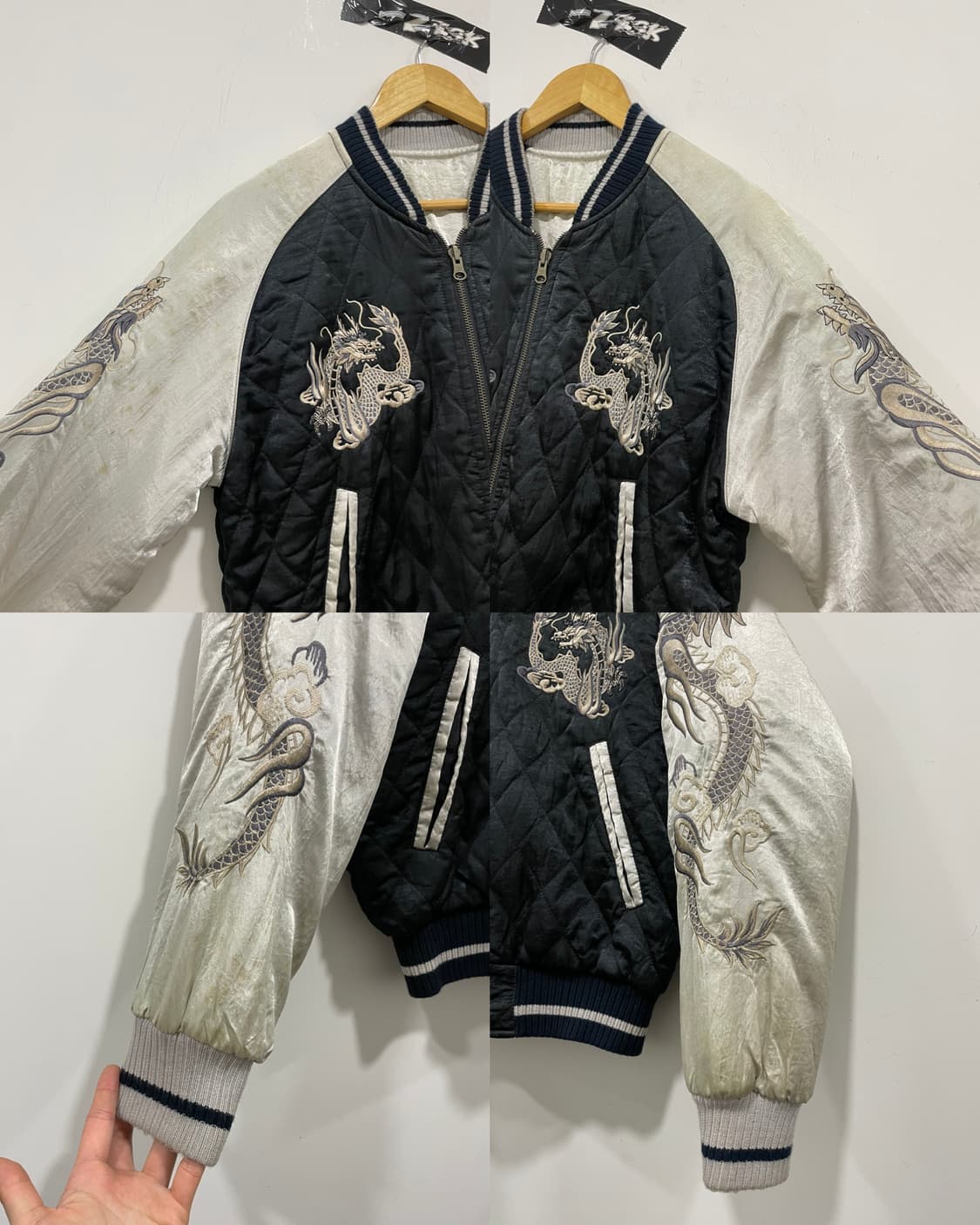 80’s Jpn Pazzo X Hound Dog 오리엔탈리버시블 스카잔 상품이미지9