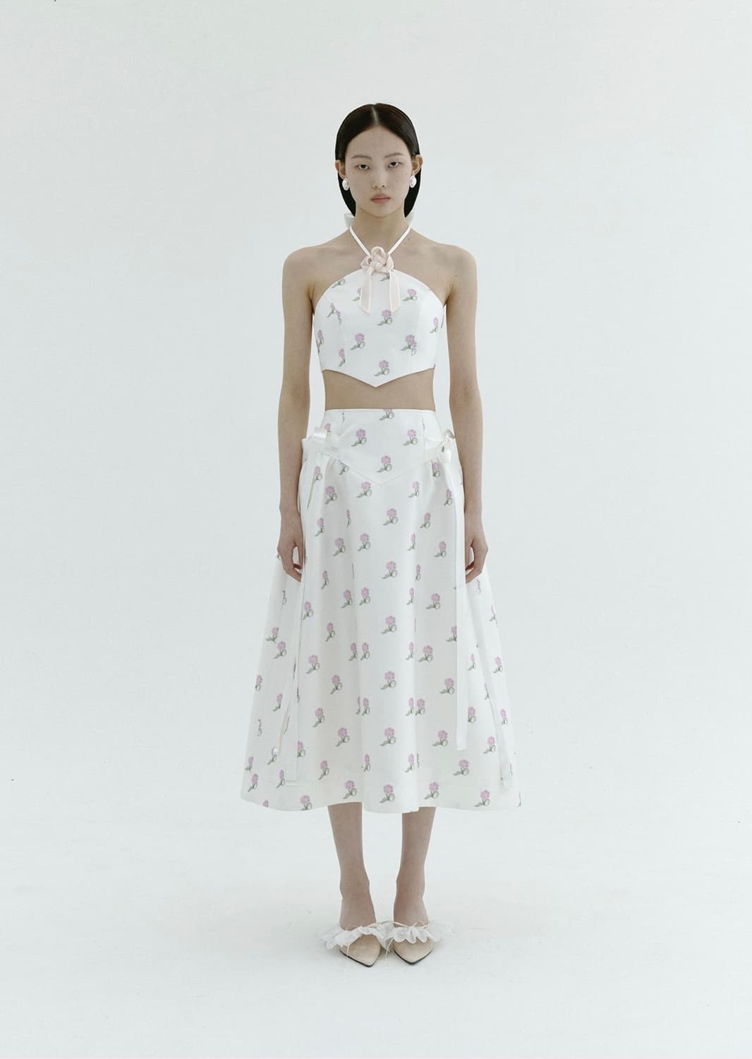 민주킴 pink print set / 웨딩 드레스 셀프 웨딩 촬영 상품이미지1