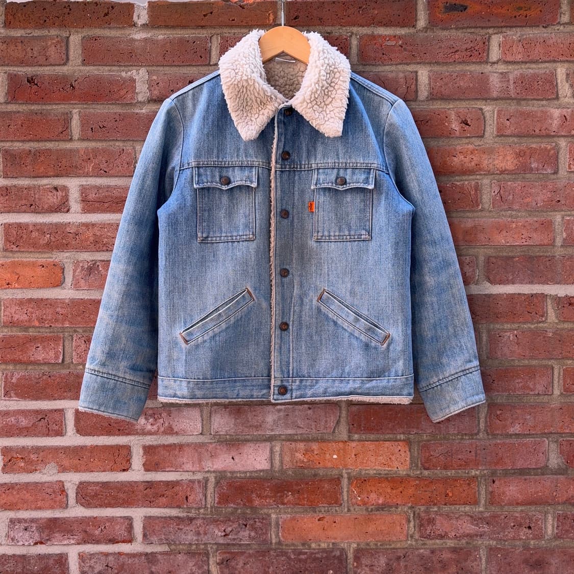 80s USA 리바이스 Levi’s 쉐르파 데님 트러커 자켓 상품이미지1