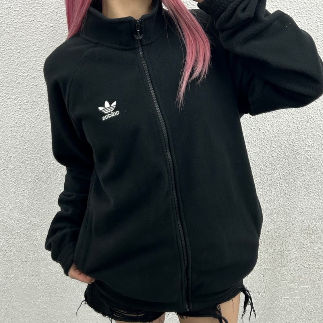 아디다스 블랙 후리스 집업 M 상품이미지1