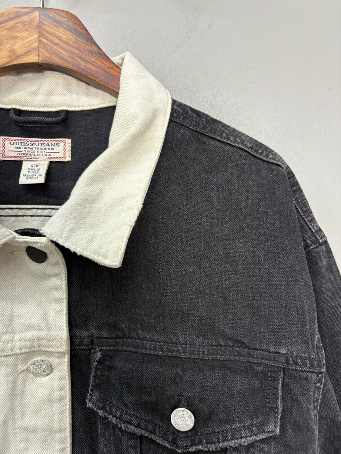 게스 투톤 데님 자켓 A3059 상품이미지3