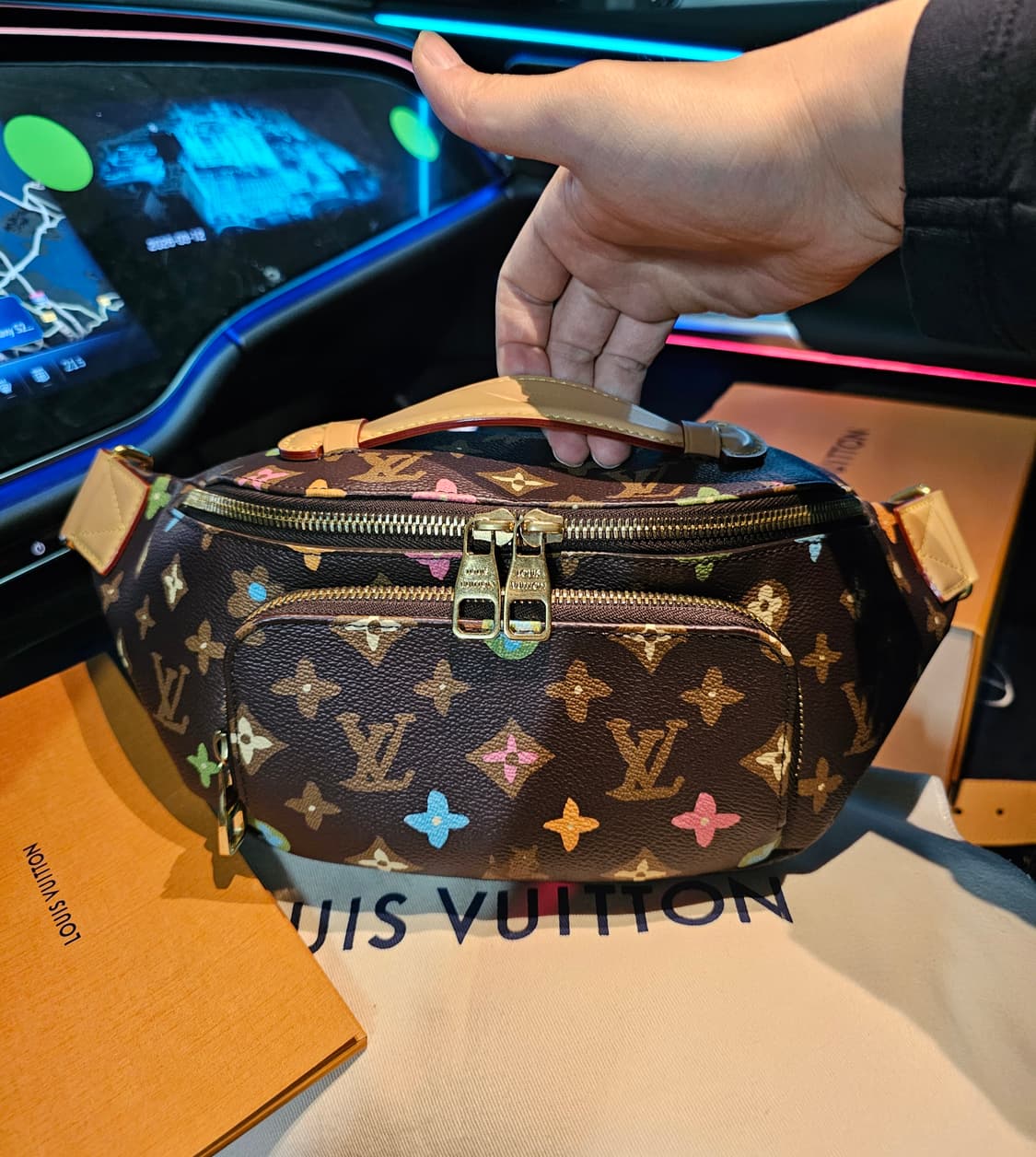 루이비통 타일러x퍼렐 강아지 초콜릿 러쉬 범백 토트백 상품이미지1