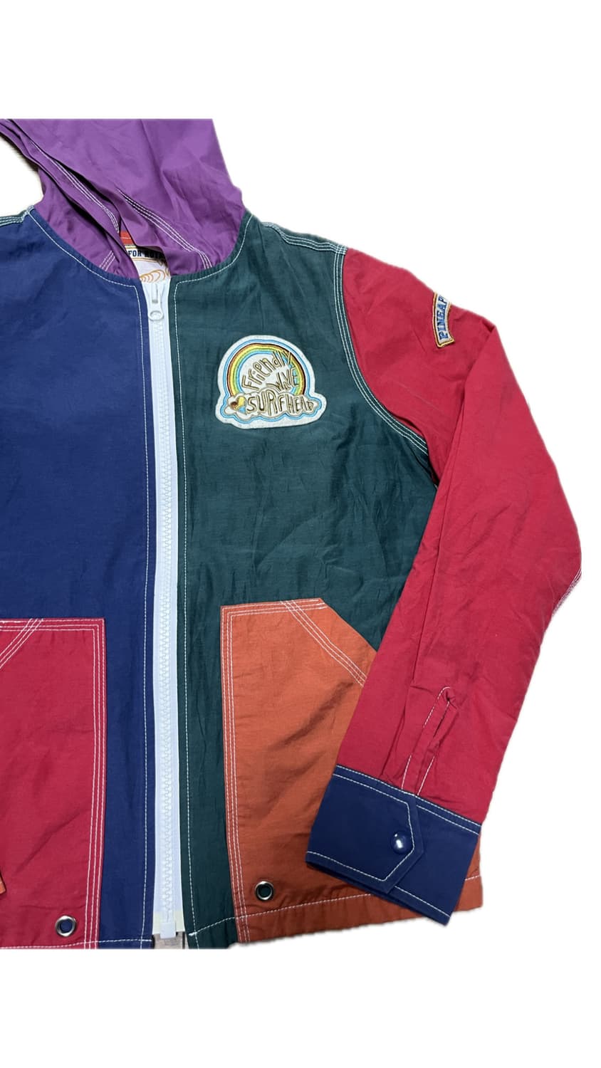 컬러블록 후드 자켓 상품이미지8