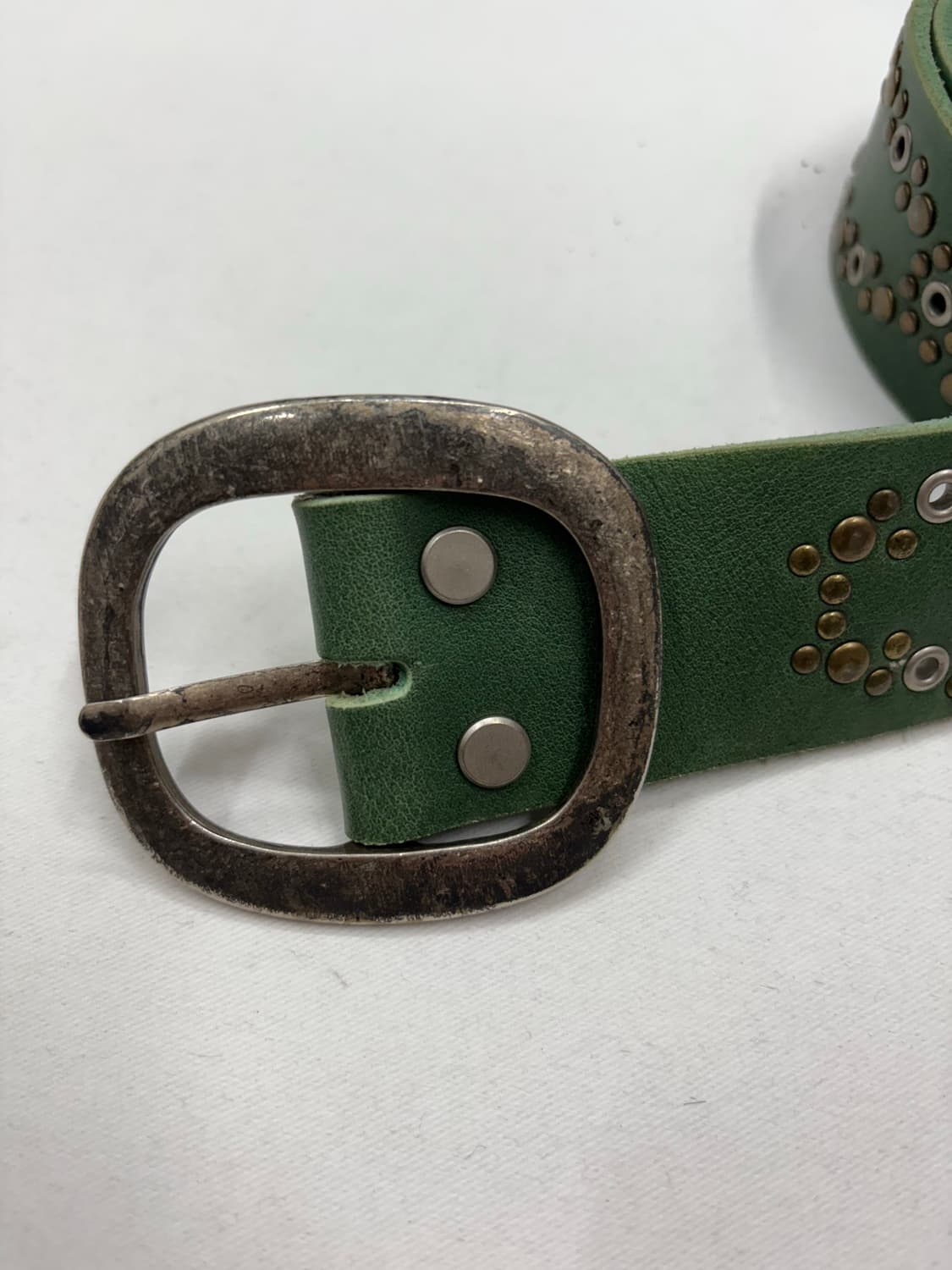 빈티지 웨스턴 자가드 스터드 버클 벨트 상품이미지3