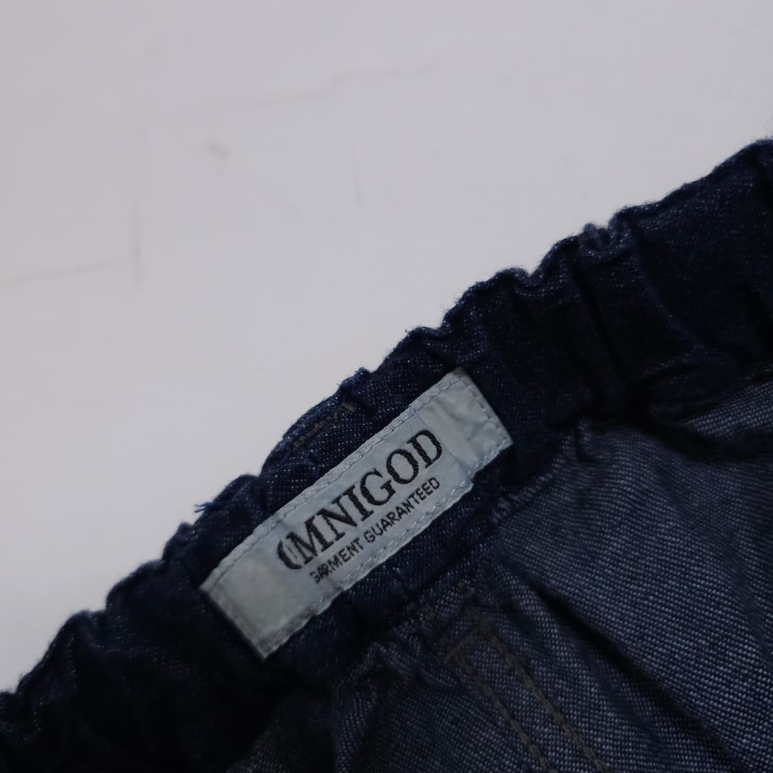 옴니갓 트라우저 밴딩 데님 팬츠 상품이미지3