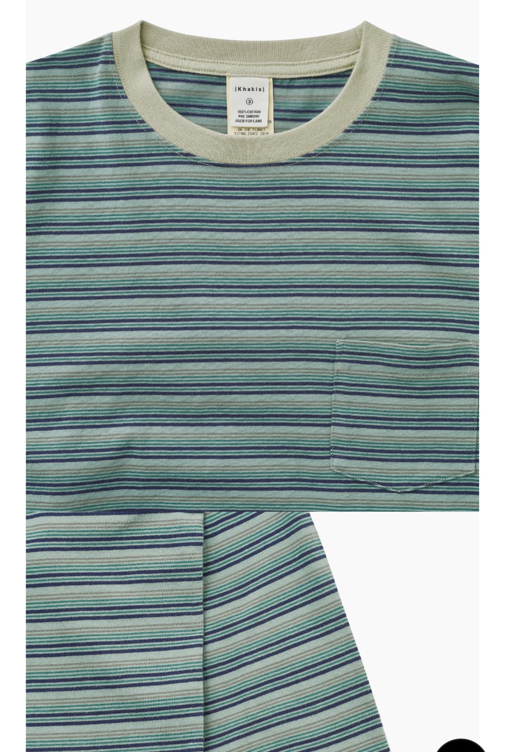 카키스 보더 롱슬리브 티 (S) 상품이미지2