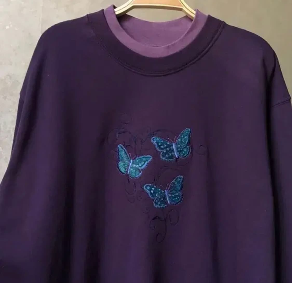 빈티지 나비 맨투맨  상품이미지3