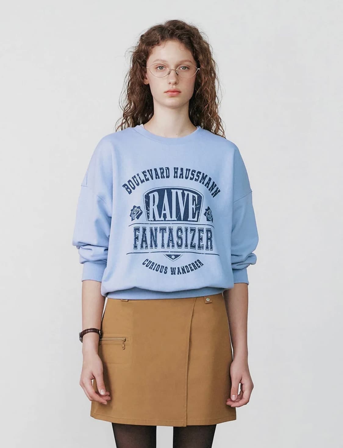 Raive Shield Artwork Sweatshirt in Blue 상품이미지3