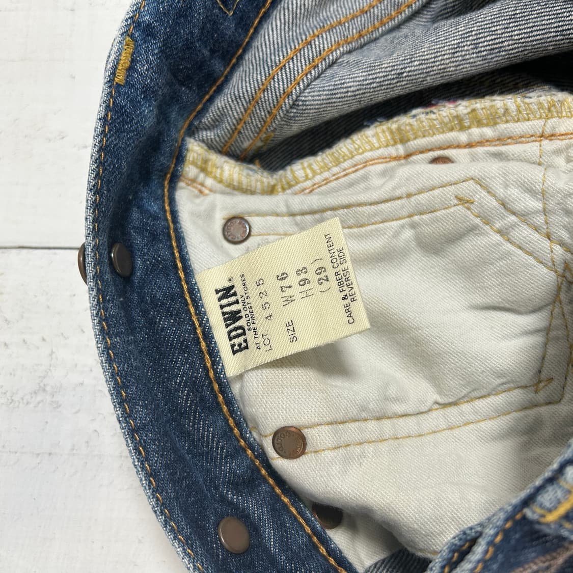 90s 에드윈 스플래쉬 페인팅 데님팬츠  상품이미지8