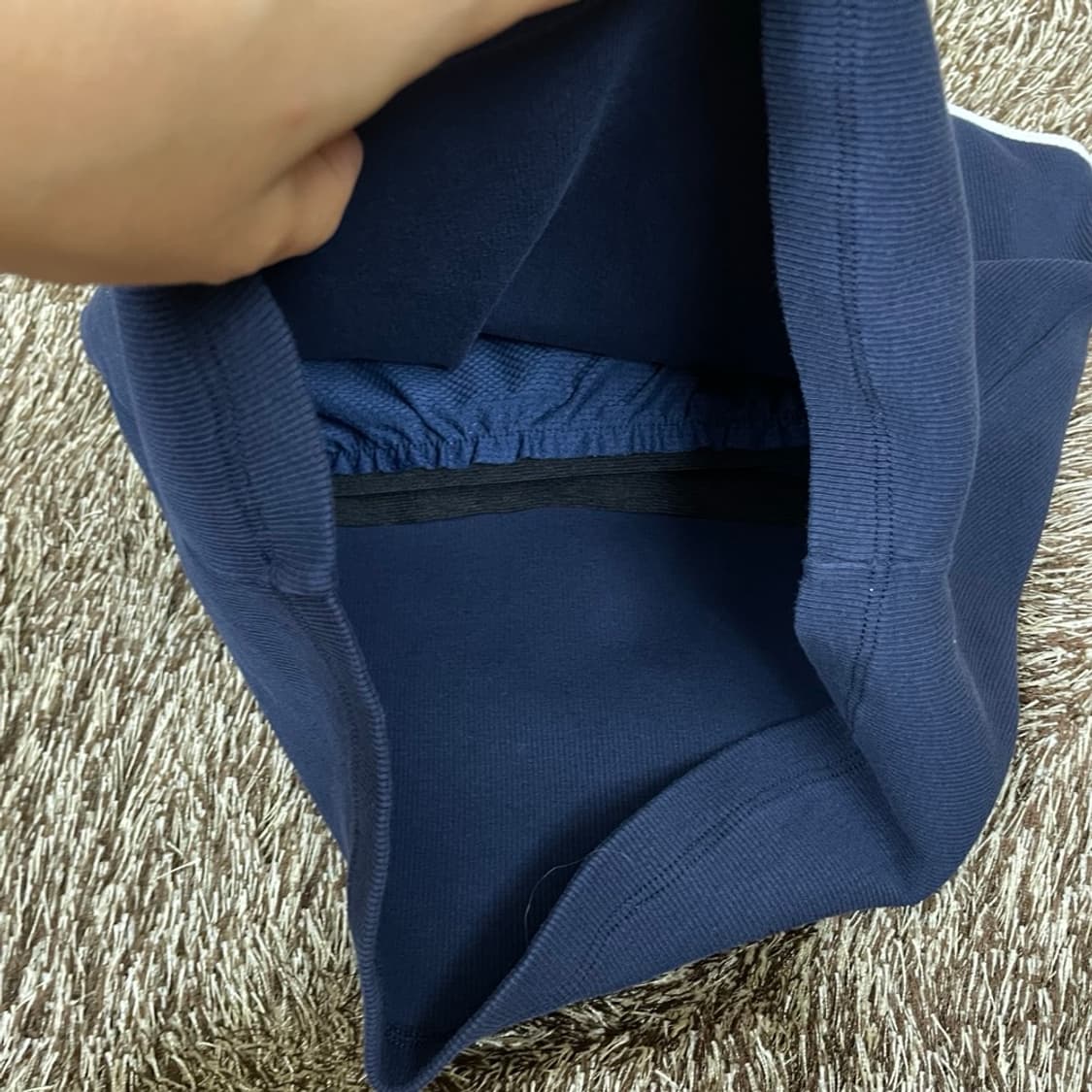 룩캐스트 Lookast 네이비 배색 민소매 탑 나시 M 상품이미지6