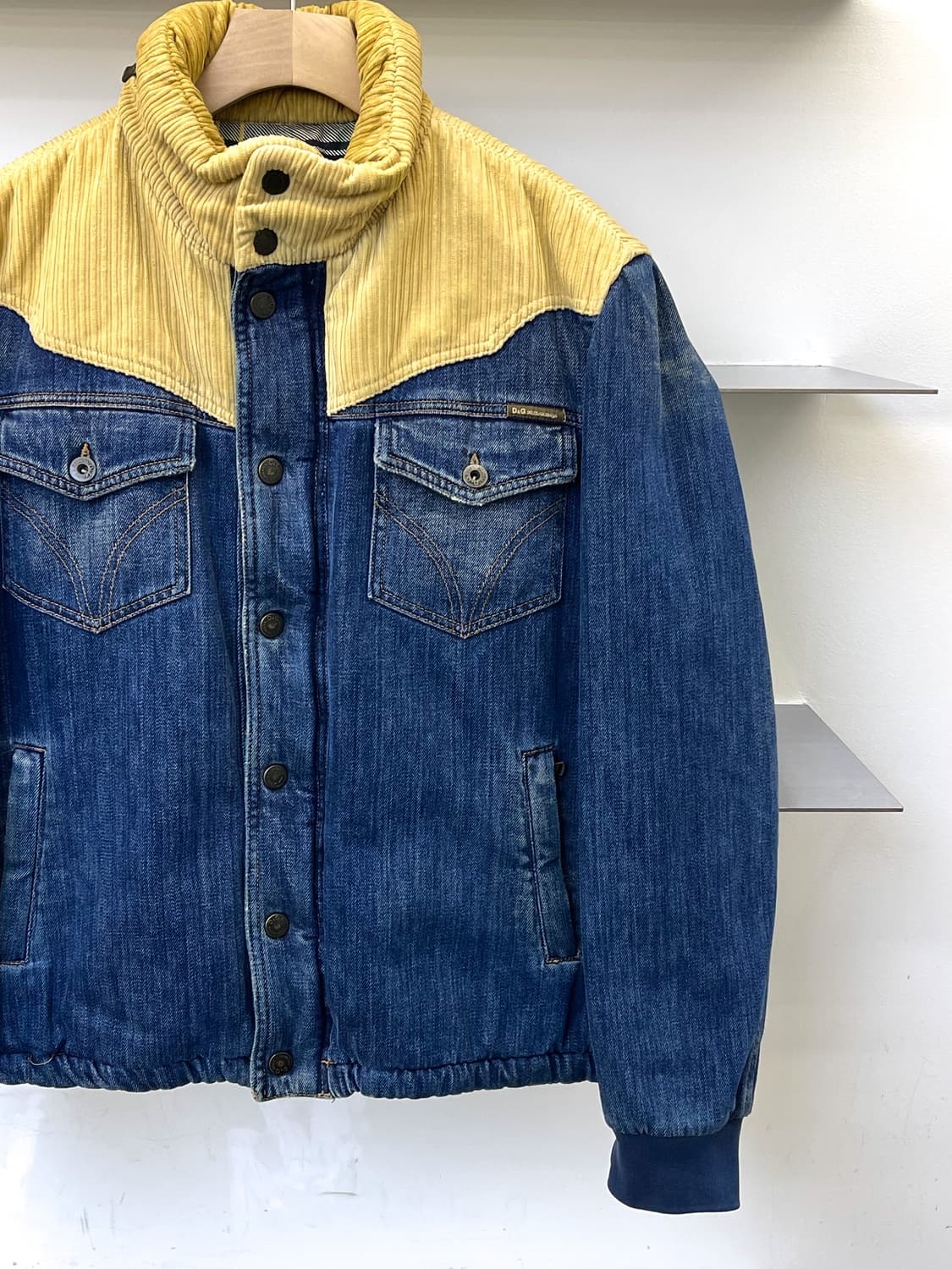 돌체 앤 가바나 코듀로이 데님 푸퍼 자켓 상품이미지3