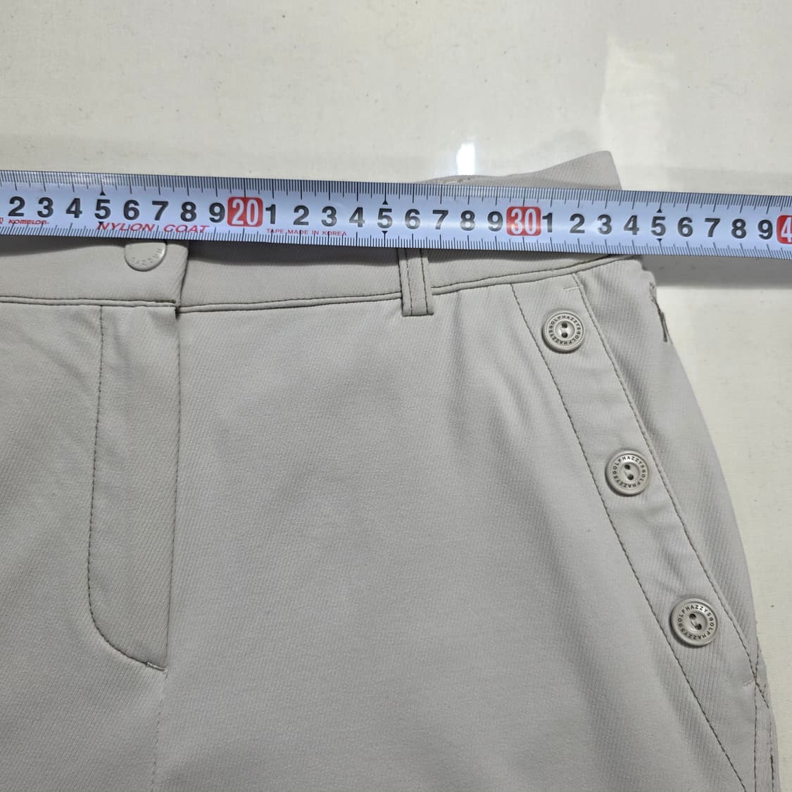 1019 헤지스 골프 사이드 버튼 포인트 세미 부추컷 26 상품이미지2