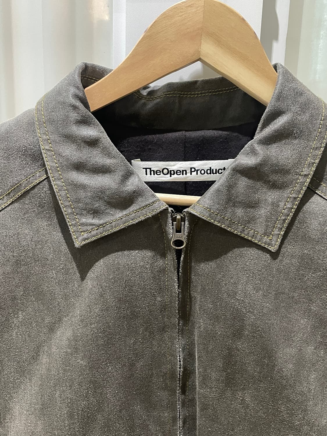 the open product 워싱 블루종 상품이미지2