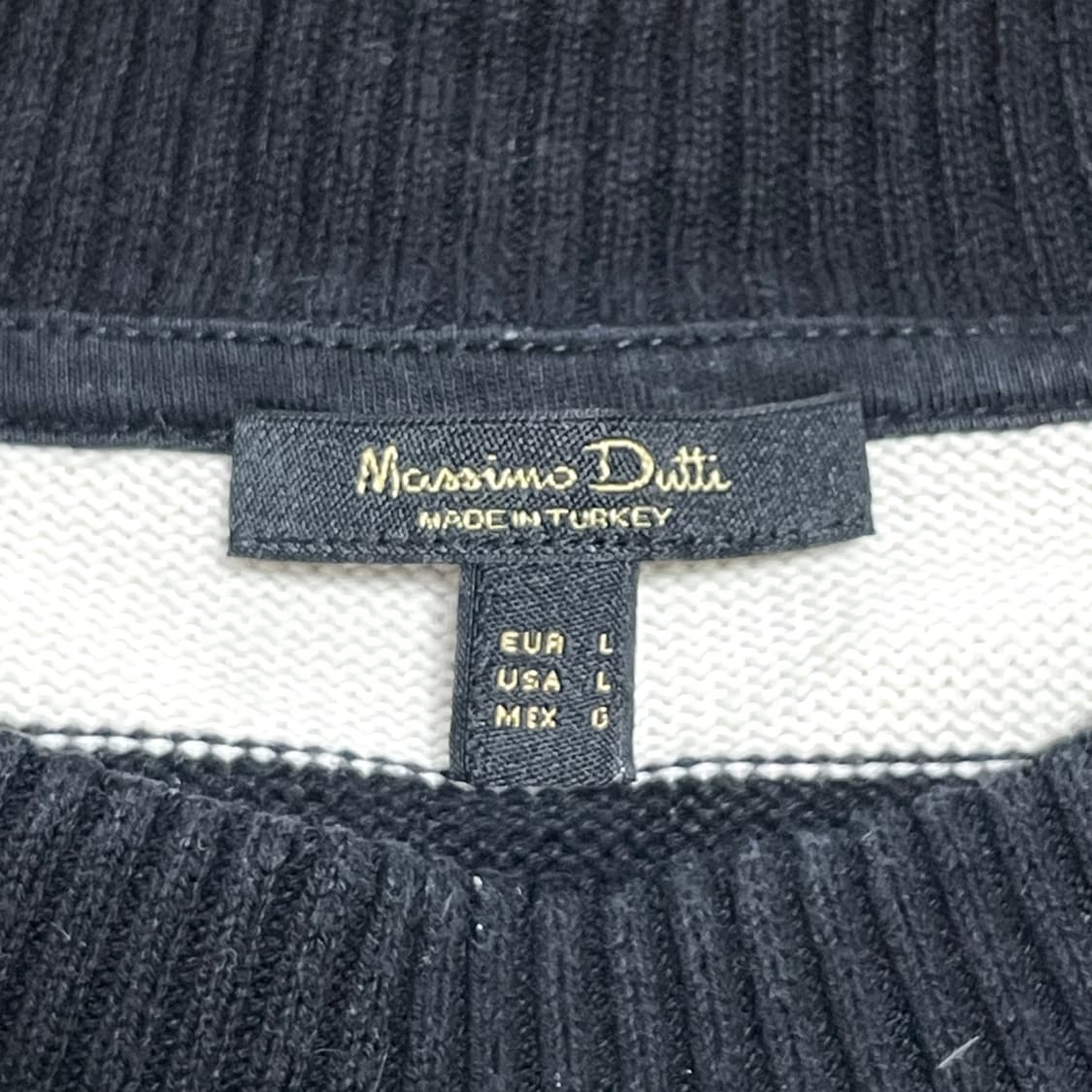 마시모두띠 단가라 크롭 코튼 니트 여성L 상품이미지4