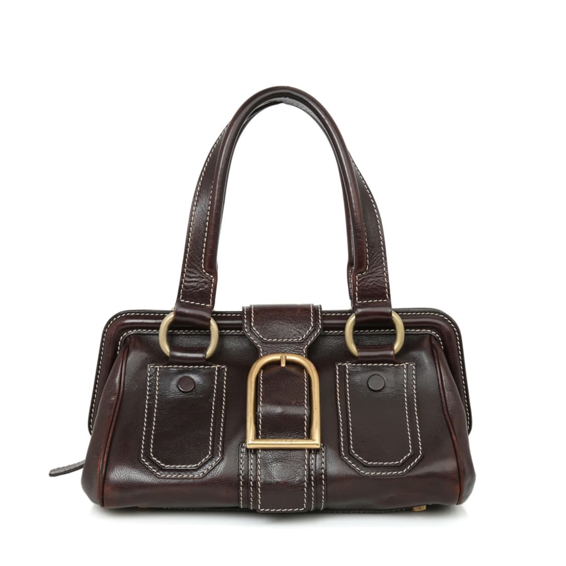 셀린느 빈티지 엘라 프레임 사첼백 브라운 보스턴 토트 상품이미지1