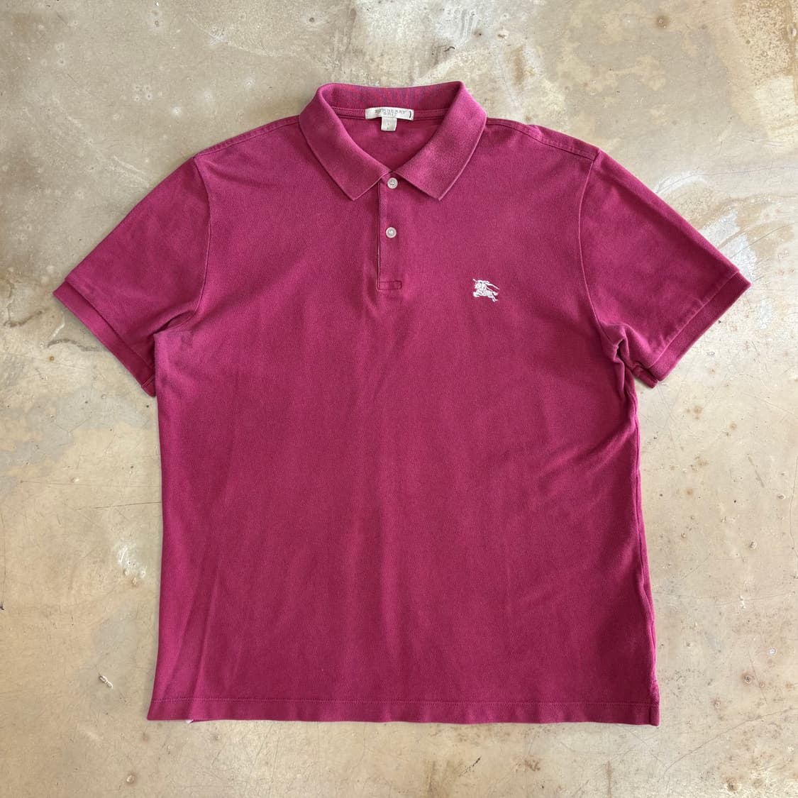 L 버버리 카라 반팔티 상품이미지2