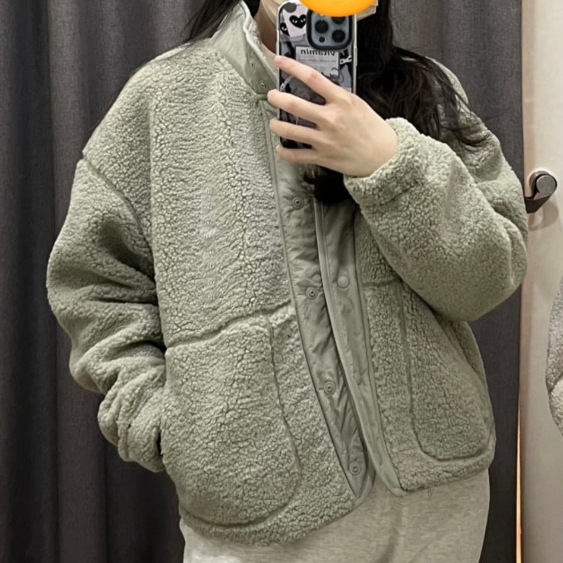 탑텐 에코 쉘파 하이넥 가디건 상품이미지4