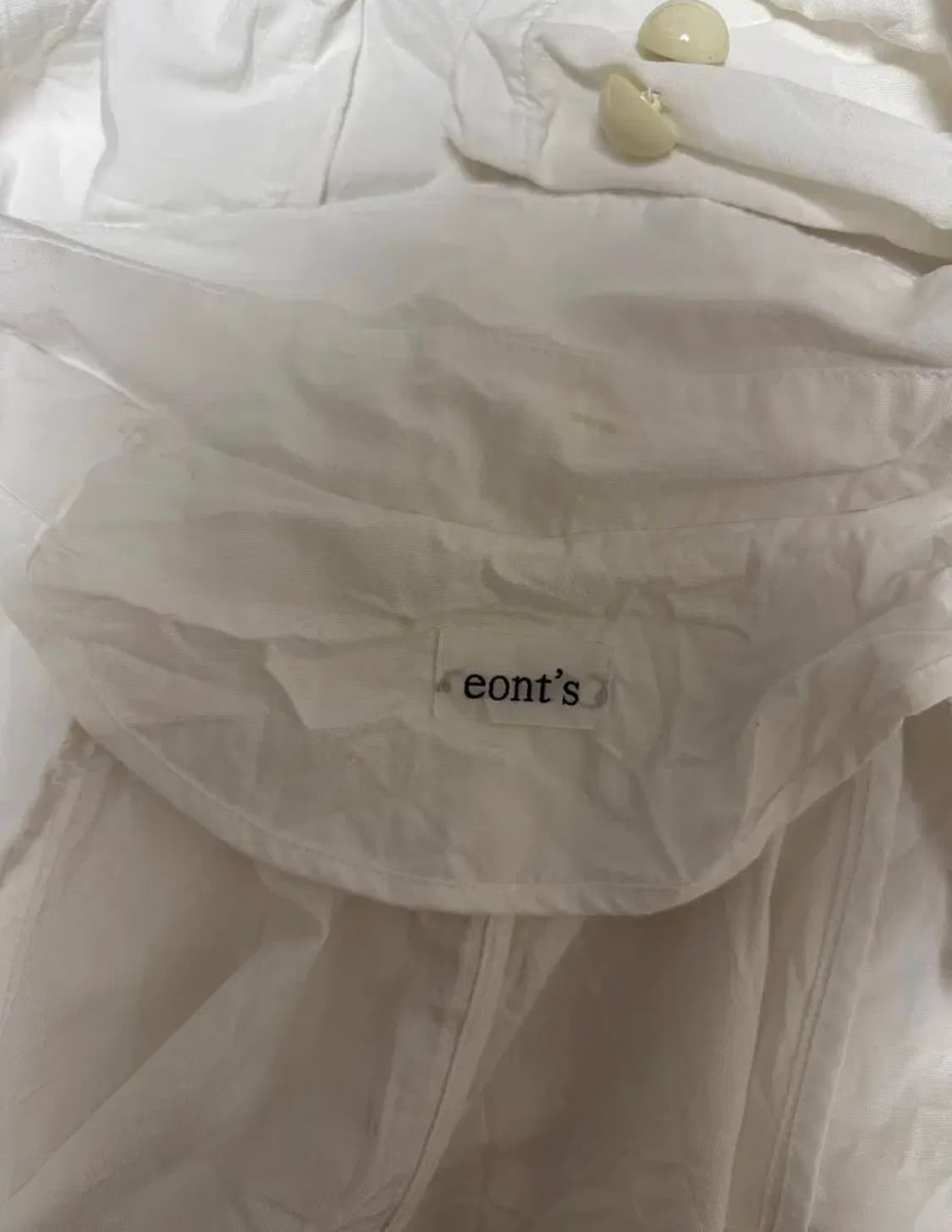 에옹쓰 페이퍼 빈티지 코트 화이트 상품이미지4