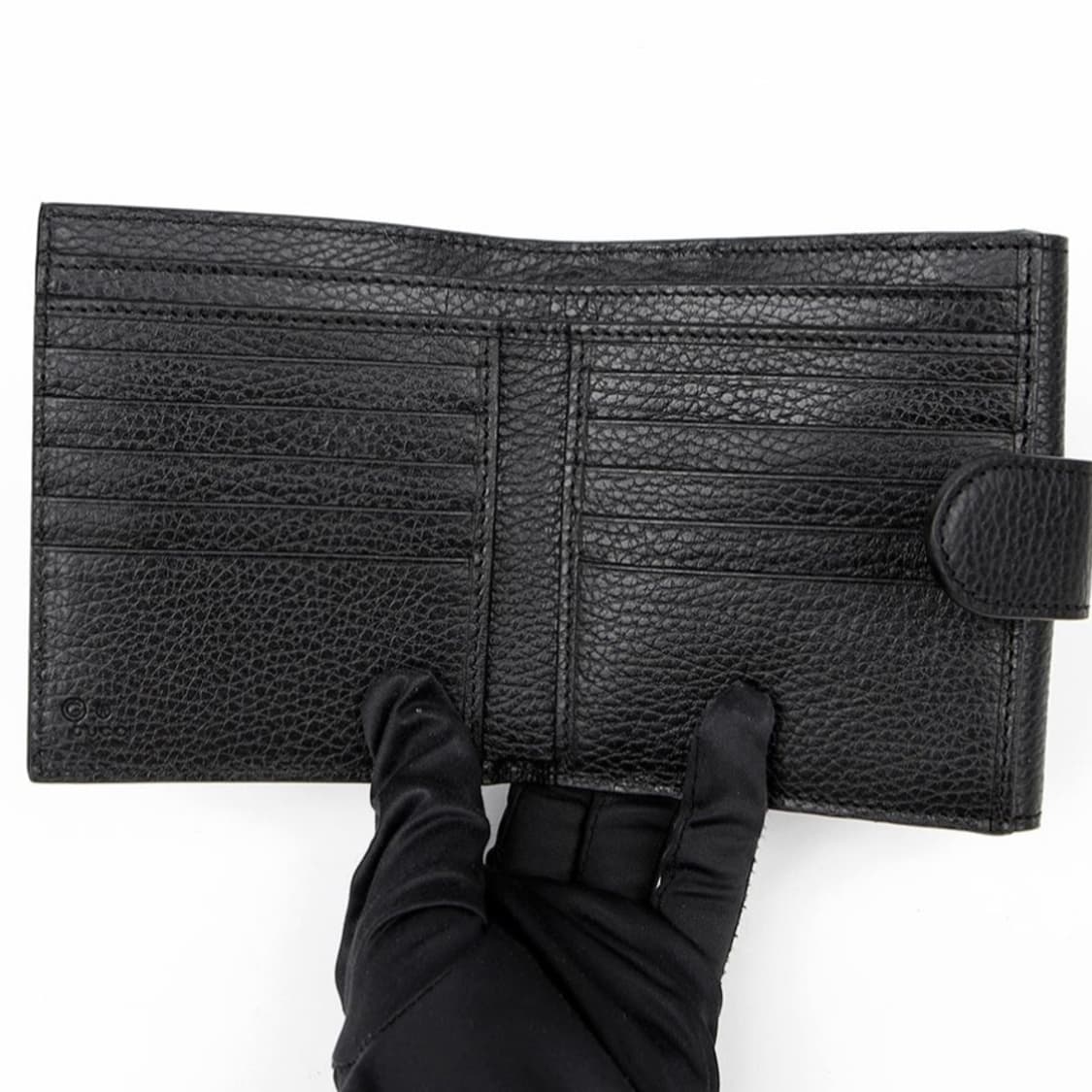 구찌 GG 인터로킹 플랩 반지갑 블랙 상품이미지7