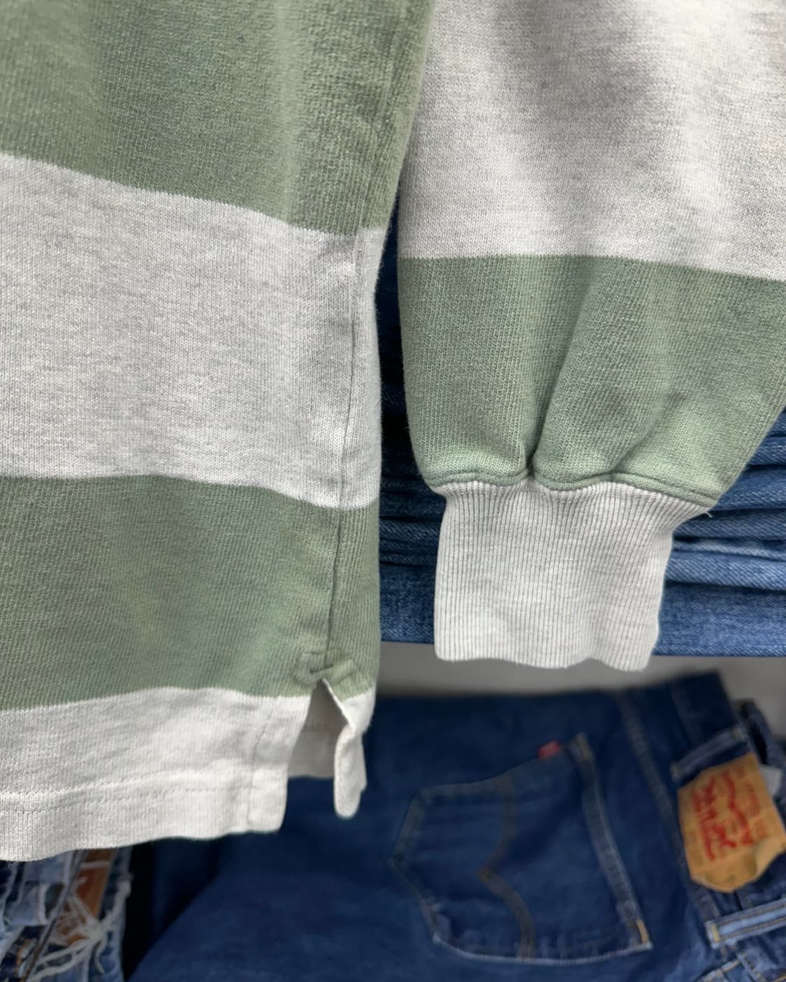 (L)폴로 단가라 럭비티-M1794 상품이미지4