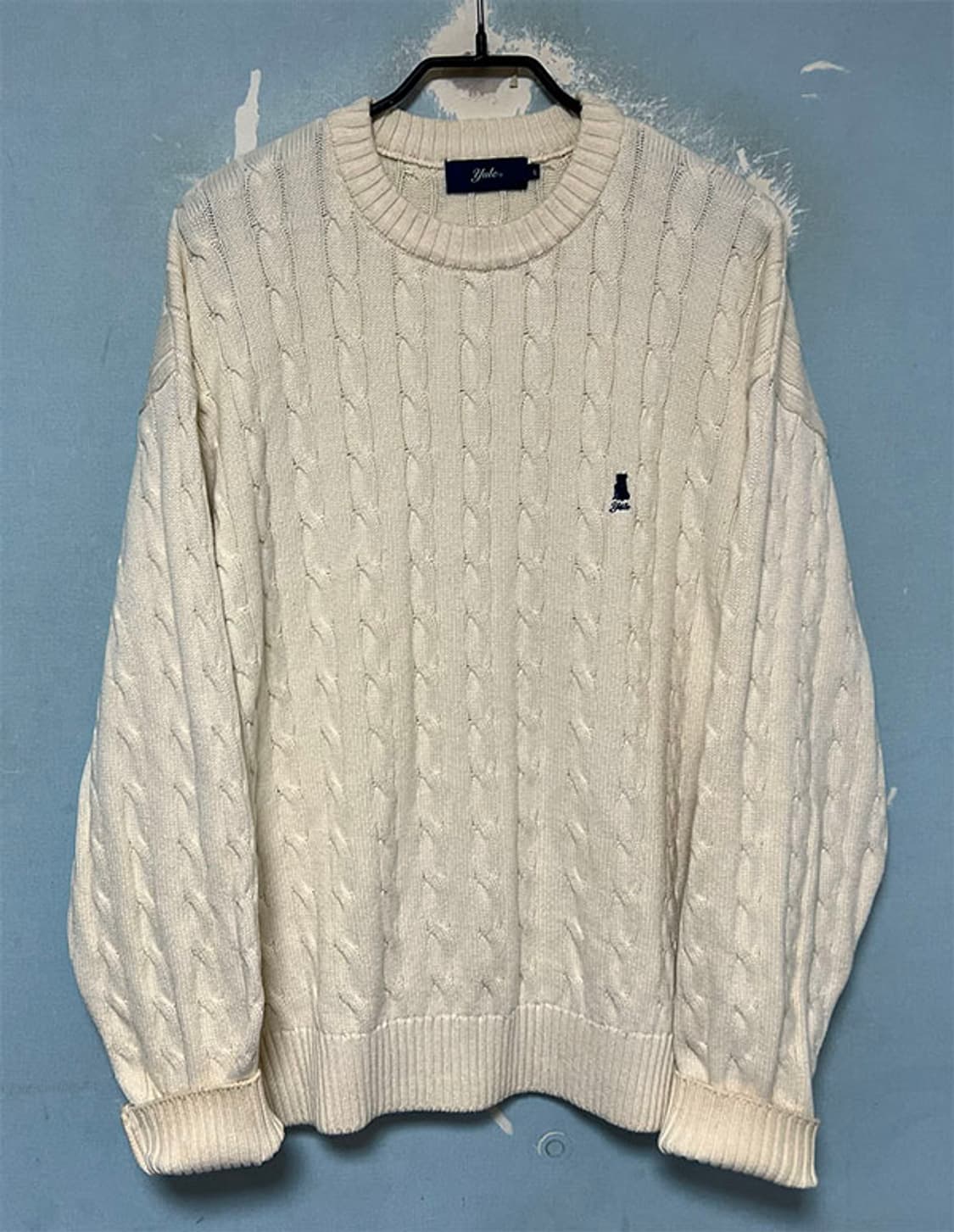 YALE 예일 남자 꽈배기니트 기본 XL 105 상품이미지1