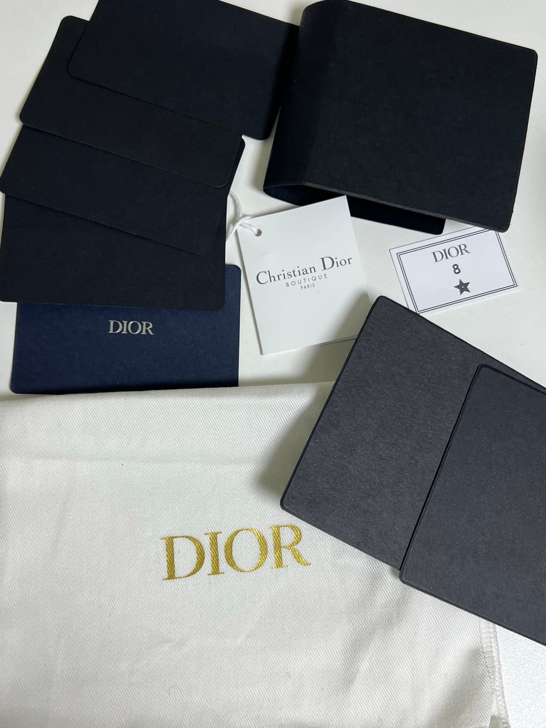 [정품] 디올 오블리크 반지갑 블랙 상품이미지9