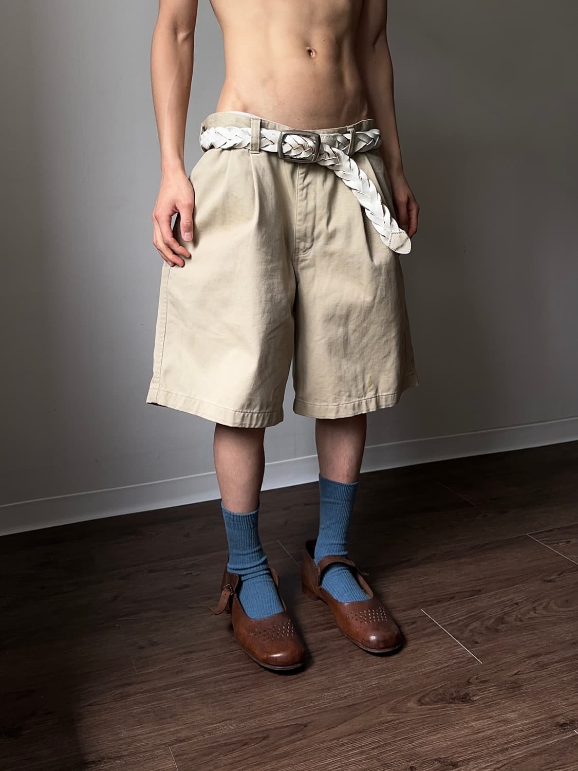 Khakis by Eddie Bauer 와이드 치노 쇼츠 상품이미지4